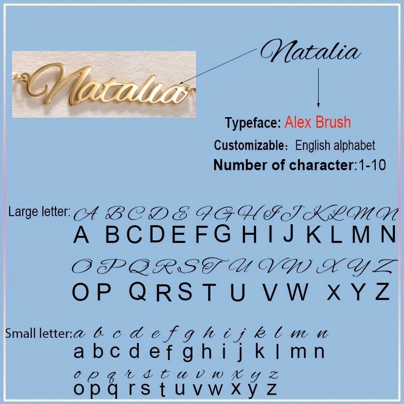 Custom Name Necklace for Women and Men